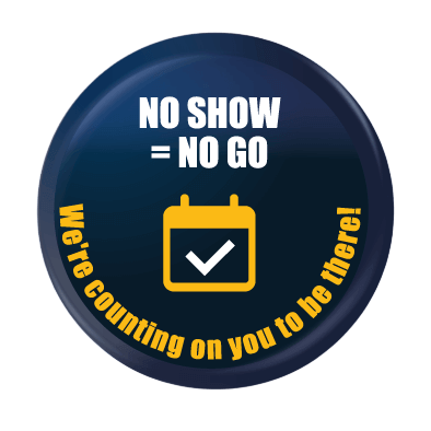 Button No show = no go